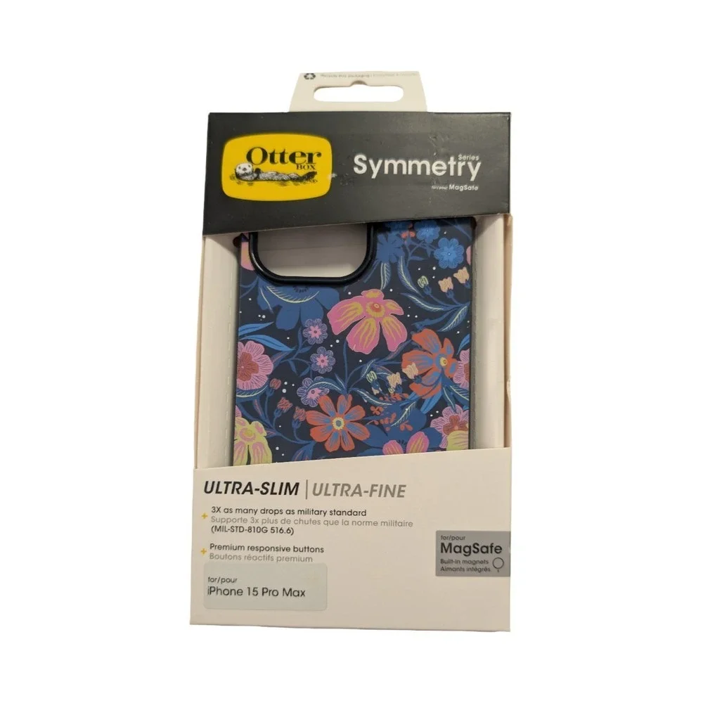 F8-N OtterBox Apple iPhone 15 Pro Max Symmetry Series Case w MagSafe Fairy Fauna